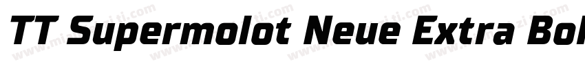 TT Supermolot Neue Extra Bold字体转换
